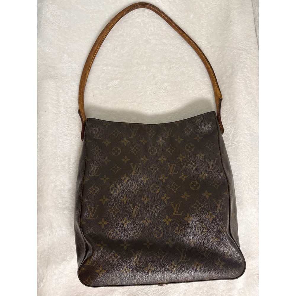 Louis Vuitton Looping GM Monogram Canvas Shoulder Bag Brown MI1000 Vintage